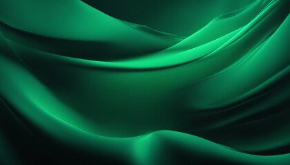 Abstract green wavy background.