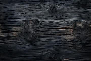Rough textured surface of burnt wood close up. Background with copy space