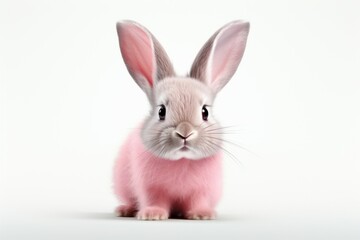 Cute Domestic Rabbit Portrait for Easter Celebration with selective focus and copy space