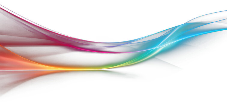 Abstract rainbow wave, transparent background (PNG) © Georgina Burrows