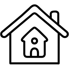 home icon on white background