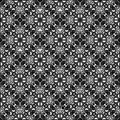  Stylish texture with figures from lines.black and white pattern for web page, textures, card, poster, fabric, textile. Monochrome graphic repeating design. Abstract background.