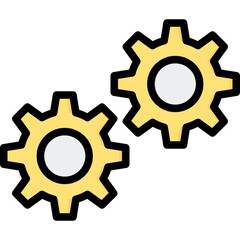 Process Outline Color Icon