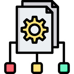 Structure Outline Color Icon