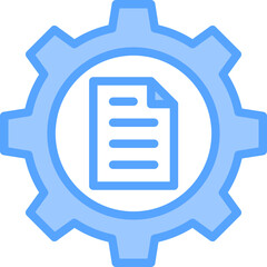 Content Management Blue Icon