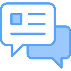 Discussion Blue Icon