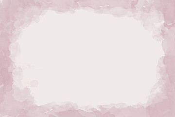 Fototapeta na wymiar pink background with frame for text, watercolor background, presentation wallpaper 