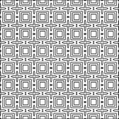 Stylish texture with figures from lines.black and white pattern for web page, textures, card, poster, fabric, textile. Monochrome graphic repeating design. Abstract background.