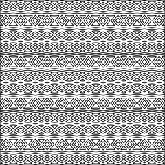 Stylish texture with figures from lines.black and white pattern for web page, textures, card, poster, fabric, textile. Monochrome graphic repeating design. Abstract background.