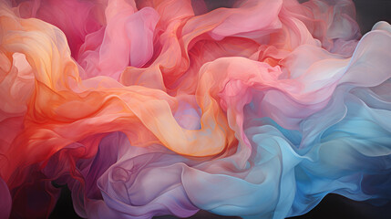 Obraz premium Colored background with curves and waves