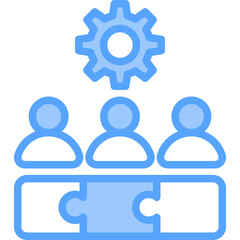 Collaboration Blue Icon