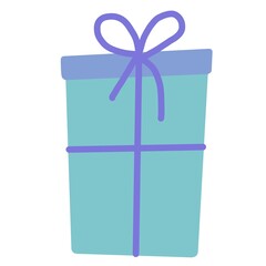 Handdrawn Christmas Gift Box