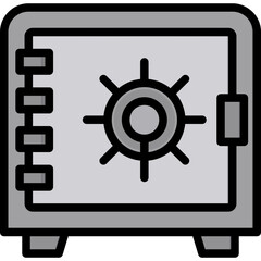 Safety Box Outline Color Icon