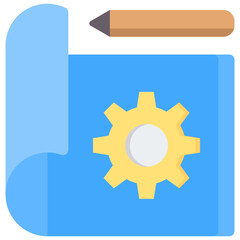 Blueprint Flat Icon