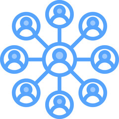 Network Blue Icon