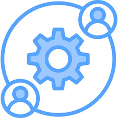 Work Blue Icon
