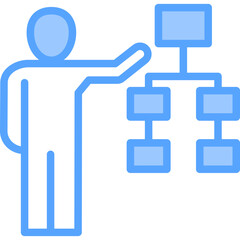 Presentation Blue Icon