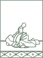 カラーシャドウ百人一首　安倍仲麿