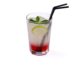 appetizing fresh lemonade on a white background for food delivery site 1