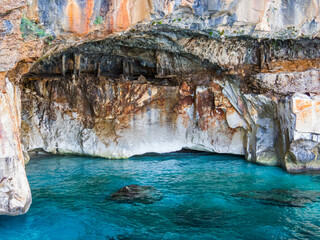 Cave in the Gulf of Orosei, Sardinia, Italy