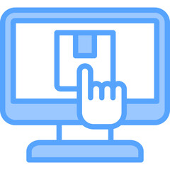 Fototapeta premium Buy Blue Icon