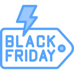 Flash Sale Blue Icon