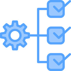 Project Management Blue Icon