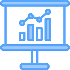 Presentation Blue Icon