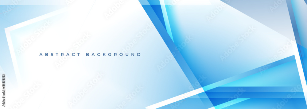 Poster Light blue abstract background with geometric shapes. Light blue modern abstract backdrop. Vector illustration