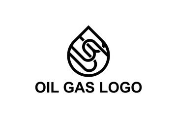 Oil gas power energy water drip logo design, SB initial letter line style. - obrazy, fototapety, plakaty