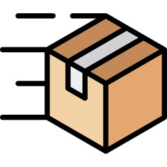 Fast Delivery Outline Color Icon
