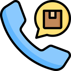 Call Outline Color Icon