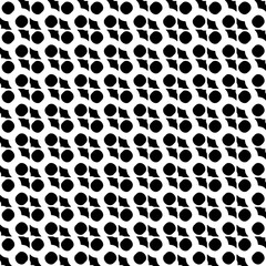 Wallpaper with Seamless repeating pattern.  Black and white pattern . Abstract background. Monochrome texture  for web page, textures, card, poster, fabric, textile.