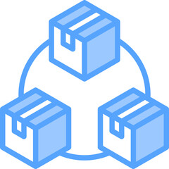 Fototapeta premium Circulation Blue Icon