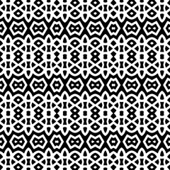 Wallpaper with Seamless repeating pattern.  Black and white pattern . Abstract background. Monochrome texture  for web page, textures, card, poster, fabric, textile.
