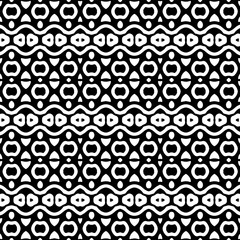 Wallpaper with Seamless repeating pattern.  Black and white pattern . Abstract background. Monochrome texture  for web page, textures, card, poster, fabric, textile.
