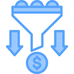 Funnel Blue Icon