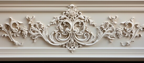 Architectural decoration like stucco and molding seen in public places in Georgia.