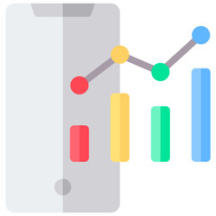 Mobile Analytics Flat Icon