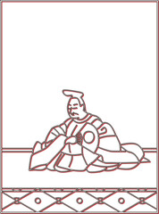 カラーシャドウ百人一首　文屋康秀