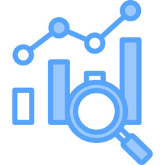 Analysis Blue Icon