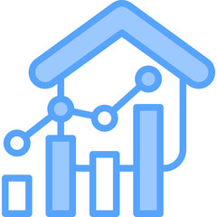 Real Estate Blue Icon