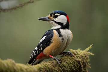 Great Spotted Woodpecker ( Dendrocopos major )