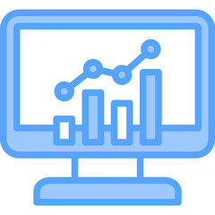 Analytics Blue Icon