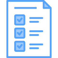 Checklist Blue Icon