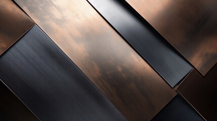 Close-Up of Intricate Brown and Black Pattern on Metal Surface