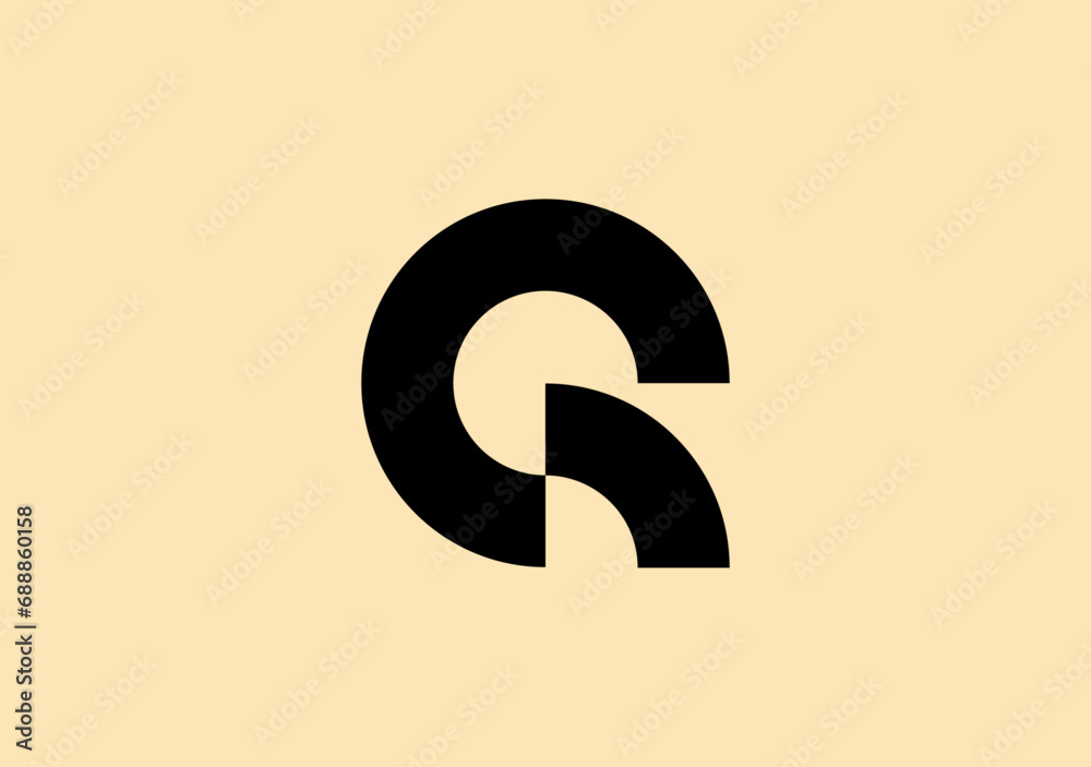 Fototapete bold and seamless, g logo in a circle boasts smooth lines, merging style and sophistication effortle