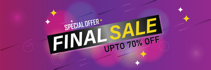 Sale banner template design . Super Sale, end of season special offer banner. vector illustration.