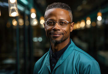 Obraz premium African american manager at work