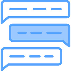 Discussion Blue Icon